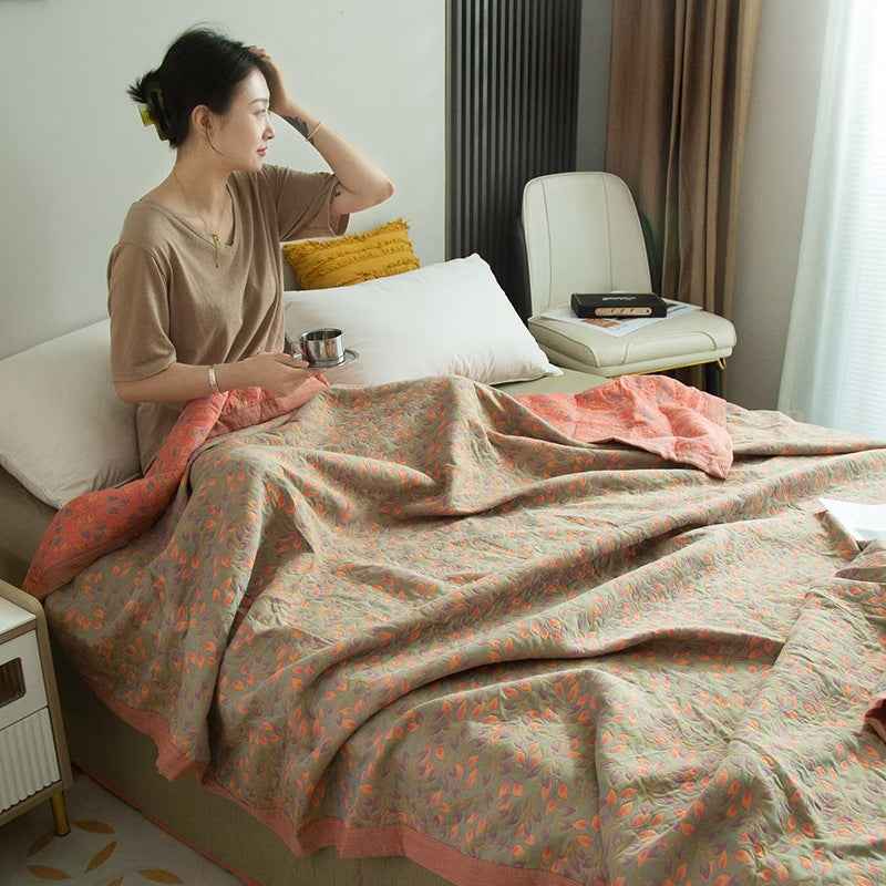 Pure Cotton Luxury Three-layer Cotton Blanket