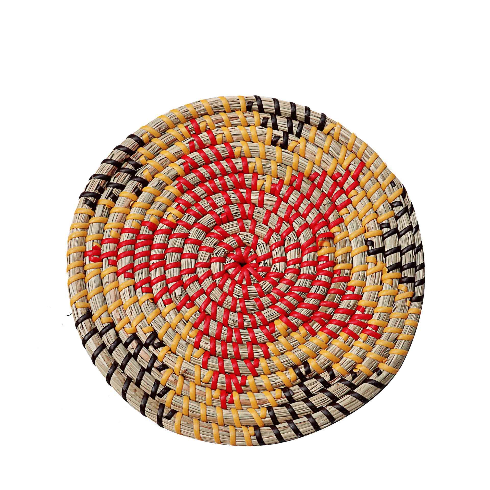 Beautiful Round Bamboo Woven Hot Pad