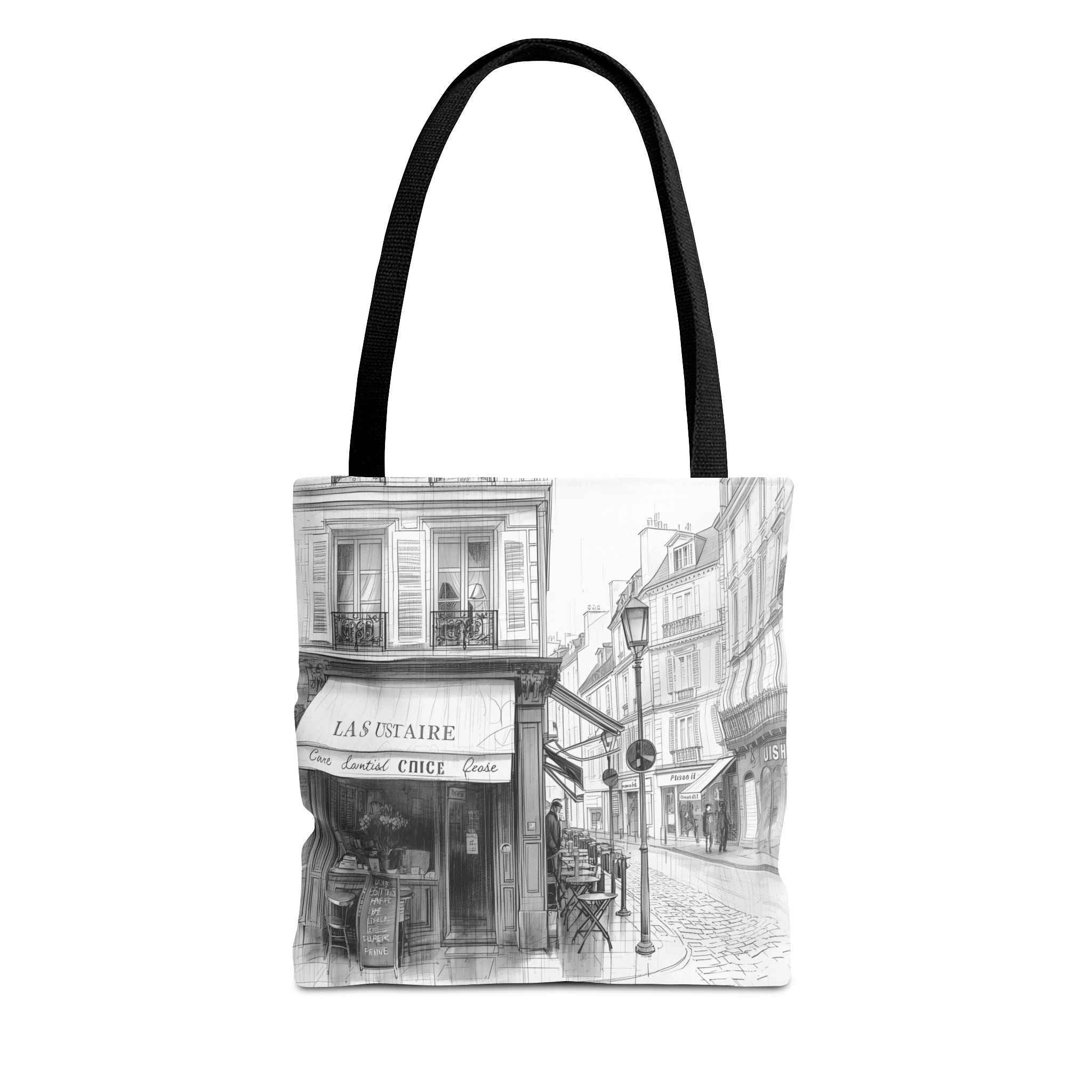 Parisian Street Art Tote Bag - Stylish AOP Design for Everyday Use