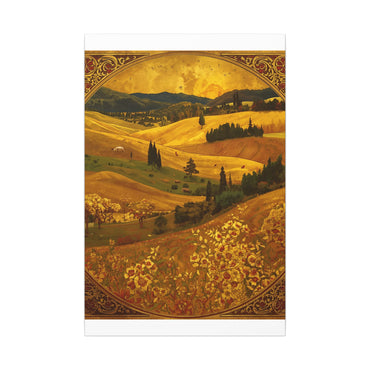 Golden Landscape Canvas Print by Rosetta Creative Boutique | Autumn Wall Art, Home Décor, Rustic Decor, Gift for Nature Lovers, Seasonal Art - Rosetta Creative Boutique