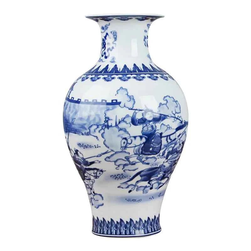 Classic Antique Chinese Blue and White Ceramic Vase