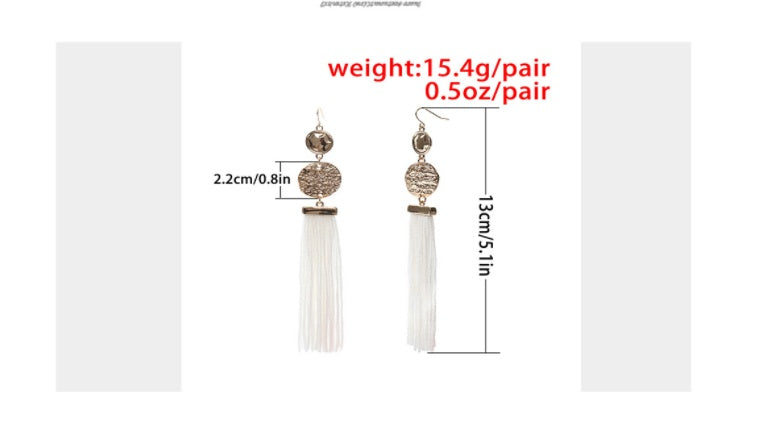 Long Fringe Bohemian Earrings