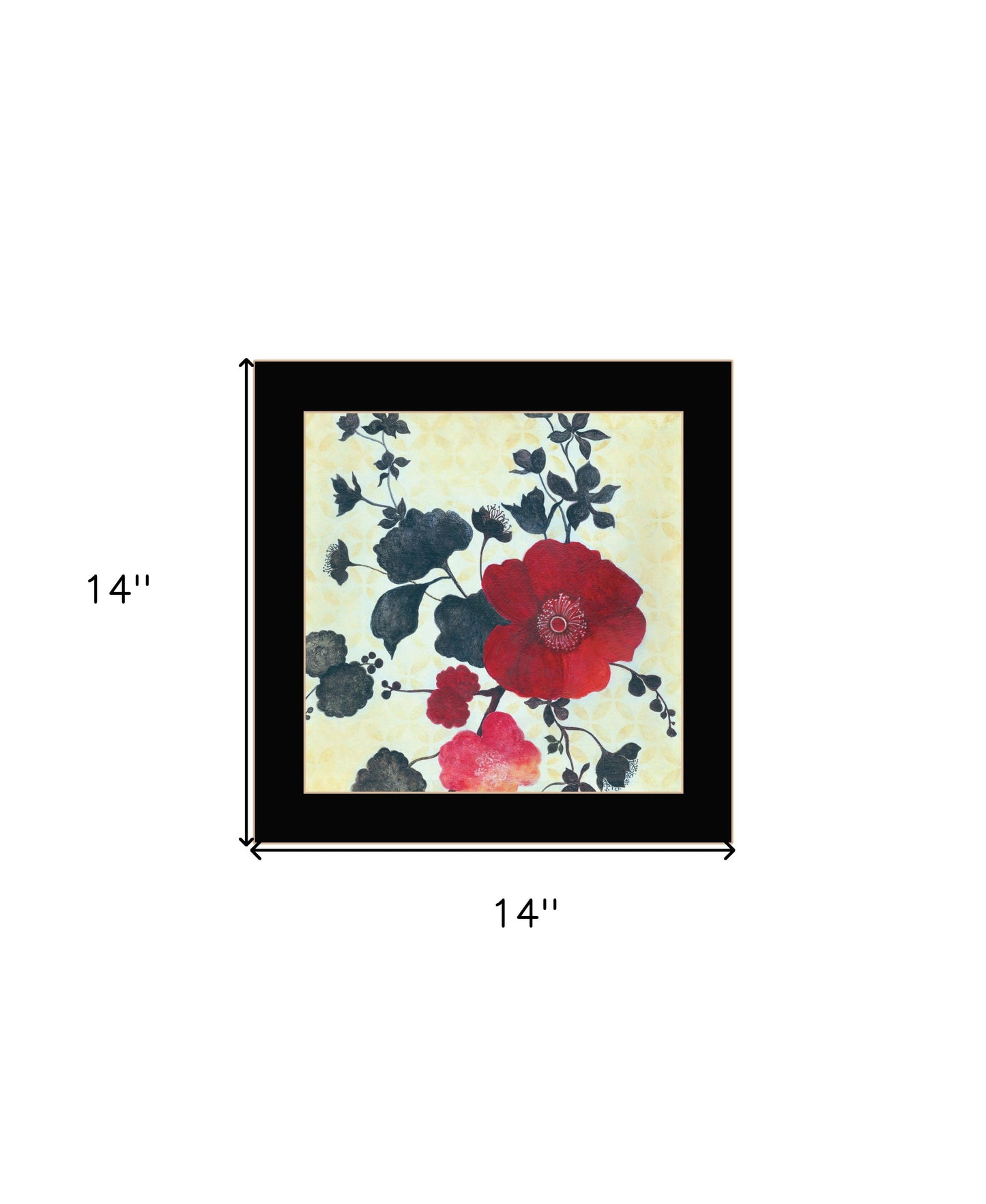 Japanese Blossoms Black Framed Print Wall Art-4