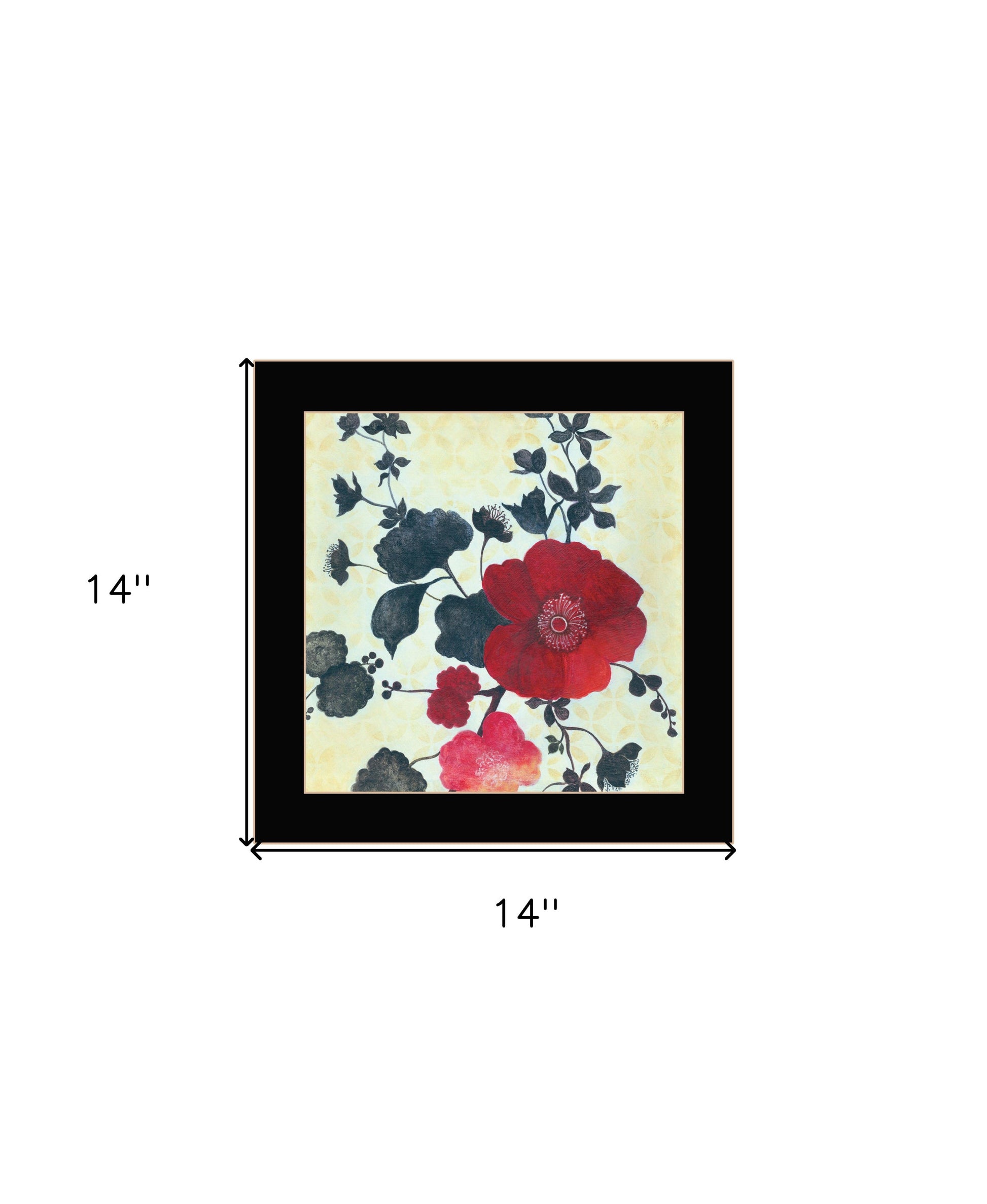 Japanese Blossoms Black Framed Print Wall Art-4