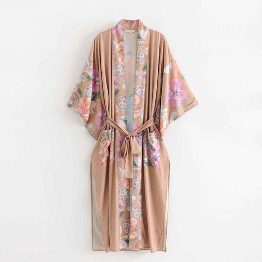 Style Bundle: Peacock Kimono & Geometric Earrings