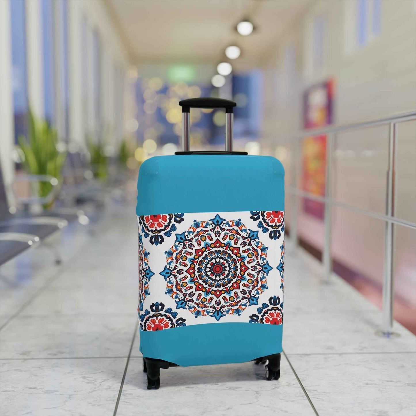 Colorful Mandala Luggage Cover - Travel in Style