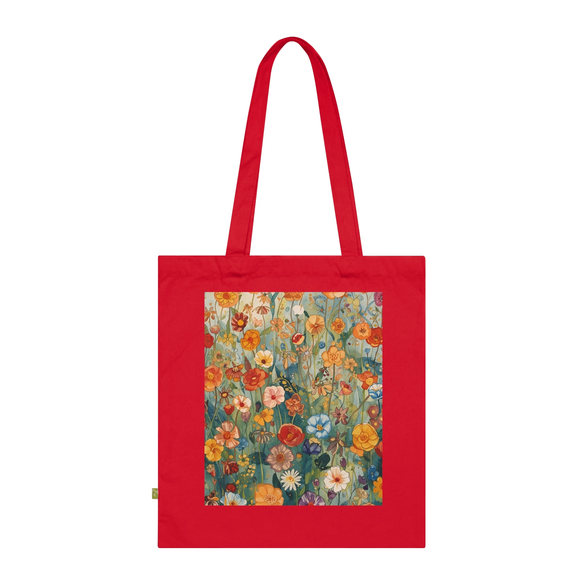 Floral Organic Cotton Tote Bag Eco Friendly Shopping Tote - Rosetta Creative Boutique