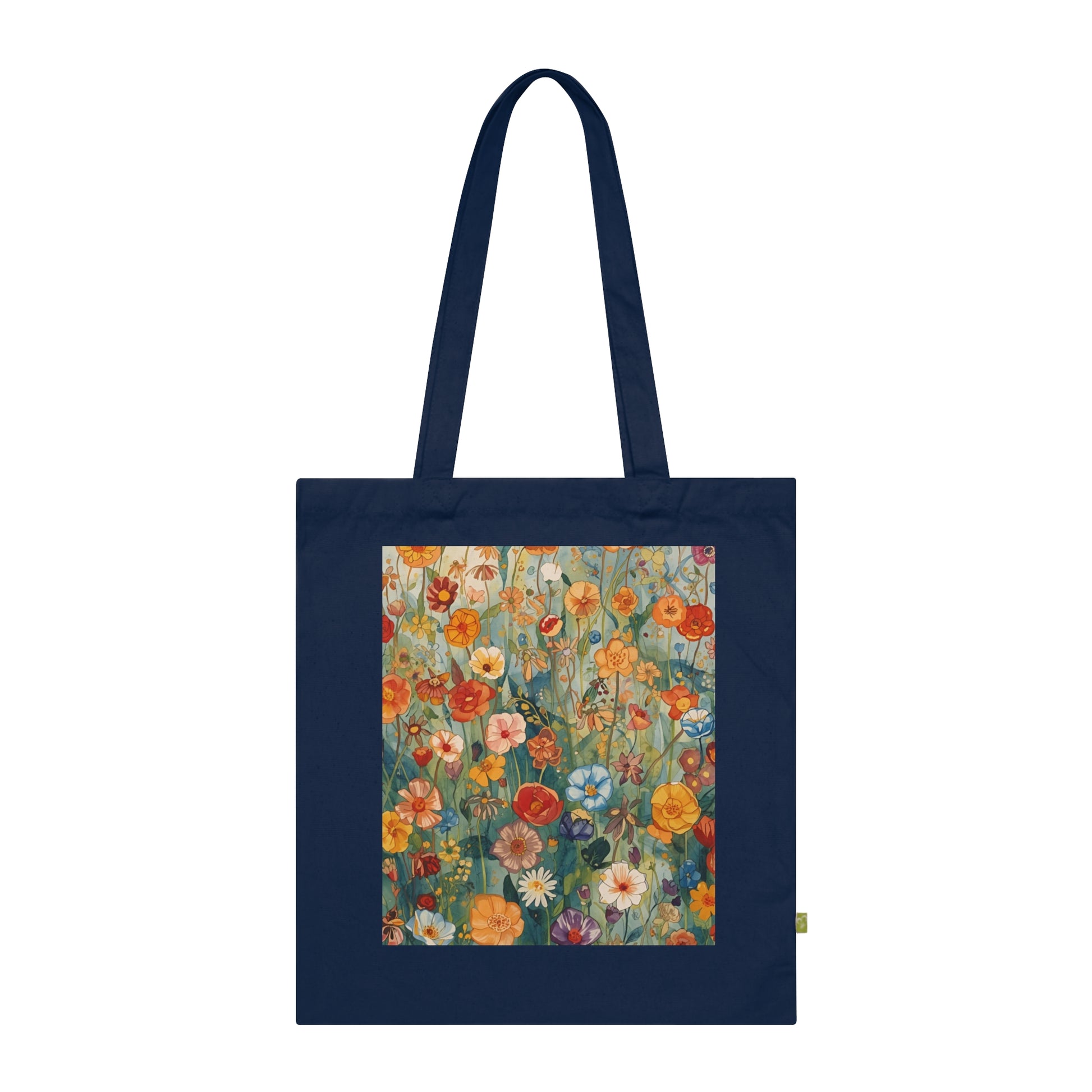 Floral Organic Cotton Tote Bag Eco Friendly Shopping Tote - Rosetta Creative Boutique