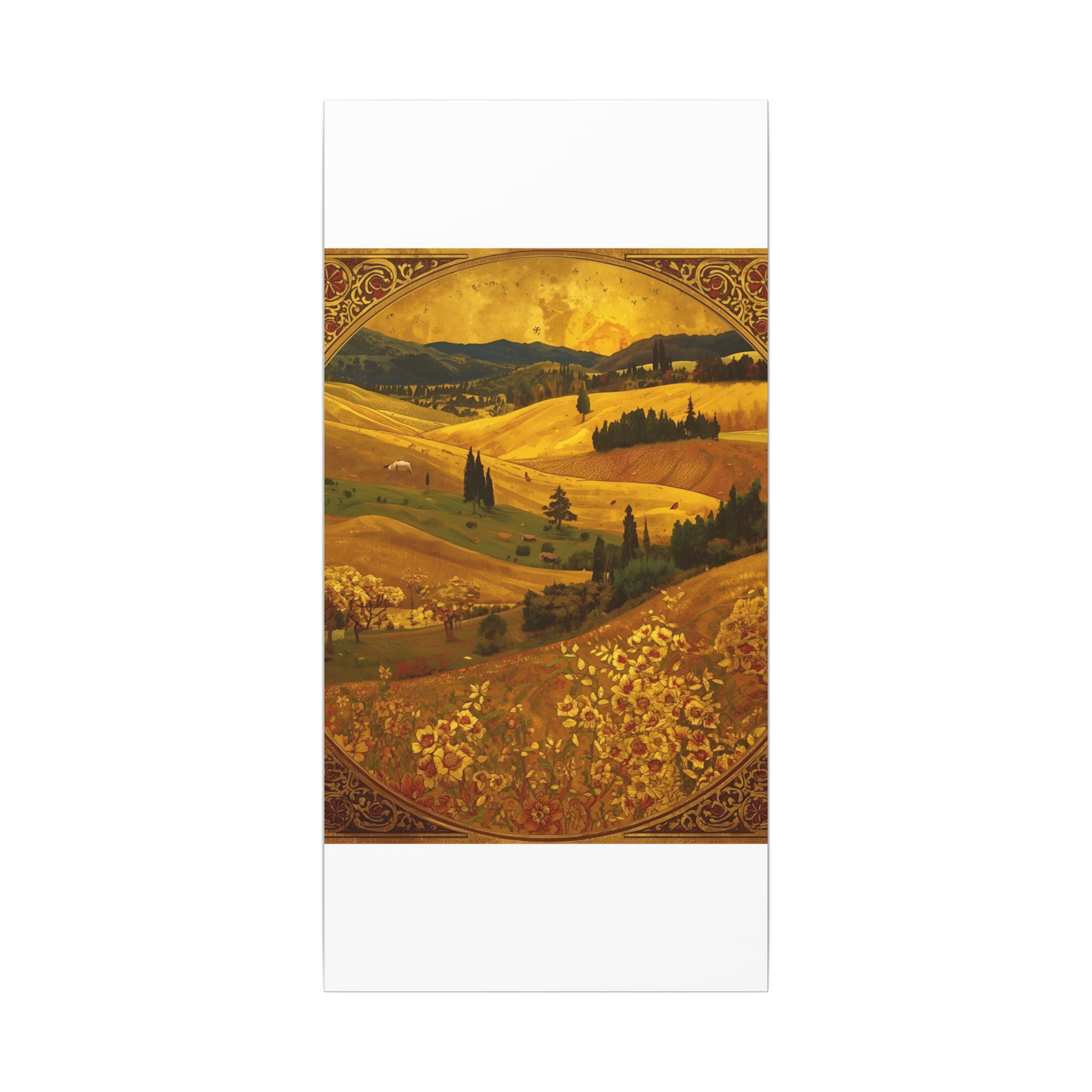 Golden Landscape Canvas Print by Rosetta Creative Boutique | Autumn Wall Art, Home Décor, Rustic Decor, Gift for Nature Lovers, Seasonal Art - Rosetta Creative Boutique