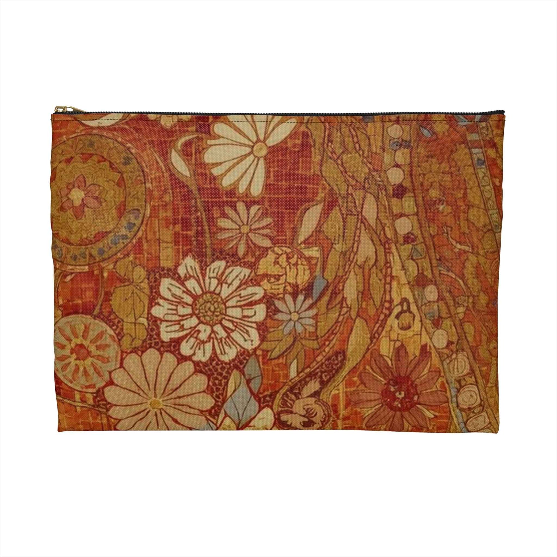 Bohemian Floral Accessory Pouch – Perfect for Travel and Organizing
