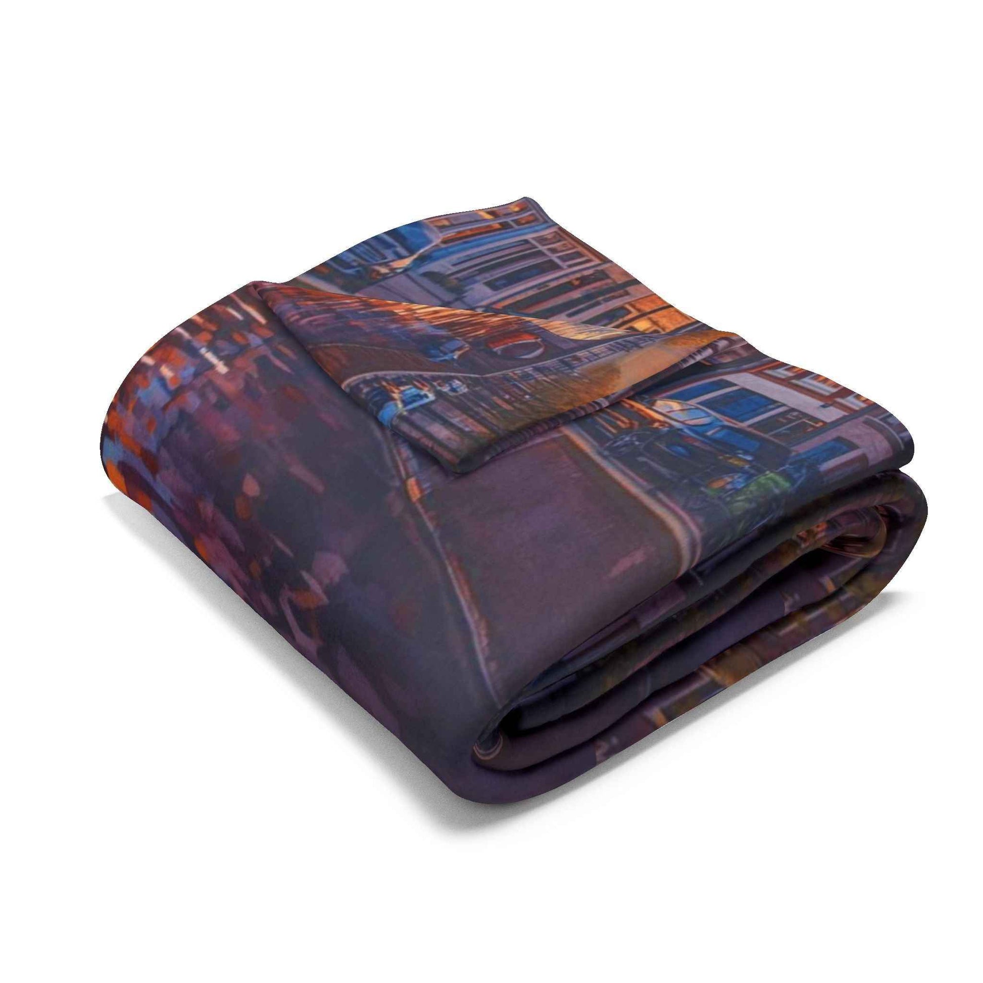 Reflections of Amsterdam Sunset Arctic Fleece Blanket