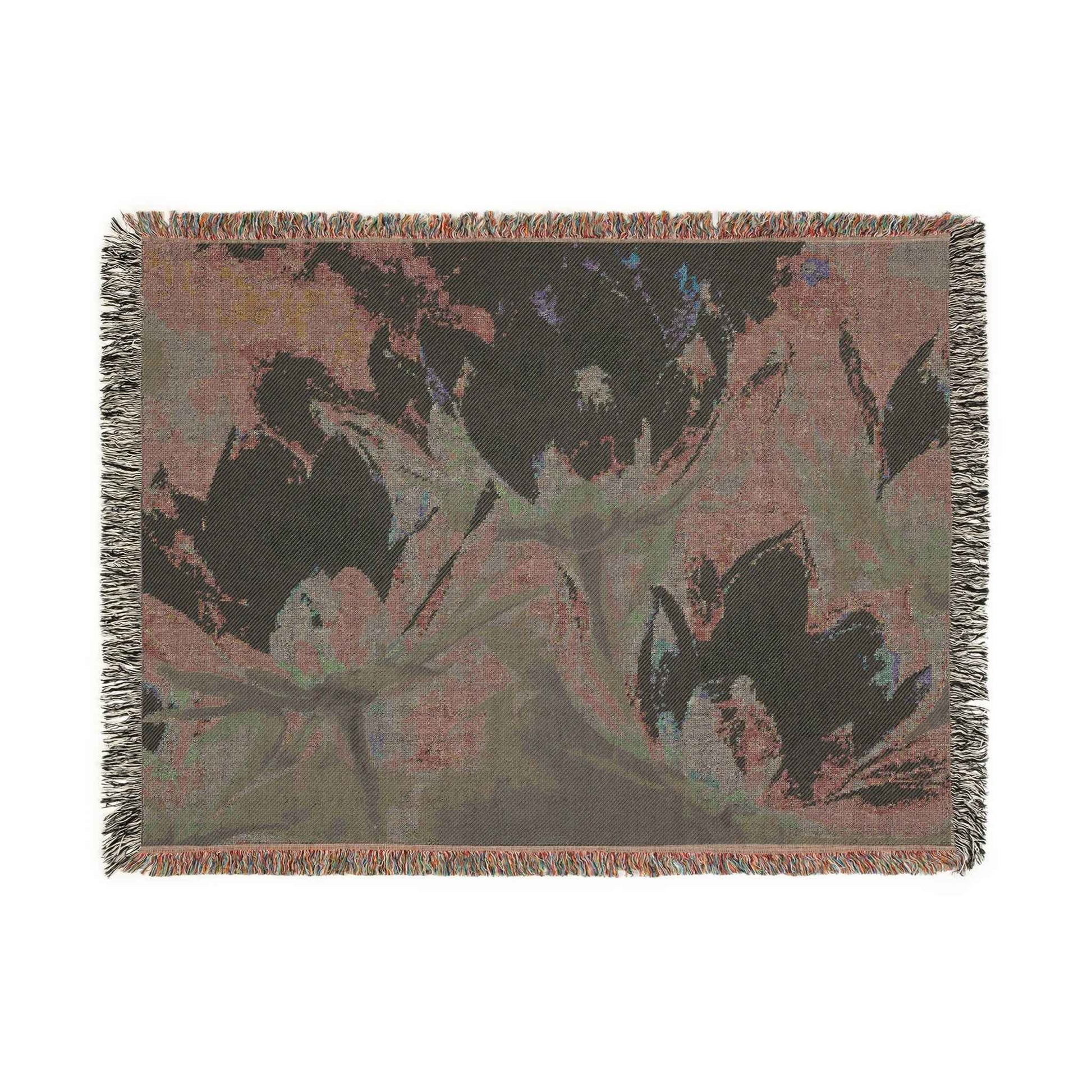 Artistic Moonflower Woven Blanket with Floral and Abstract Designs, Cozy Home Decor, Perfect for Living Room or Bedroom, Gift for Art Lovers, [...]