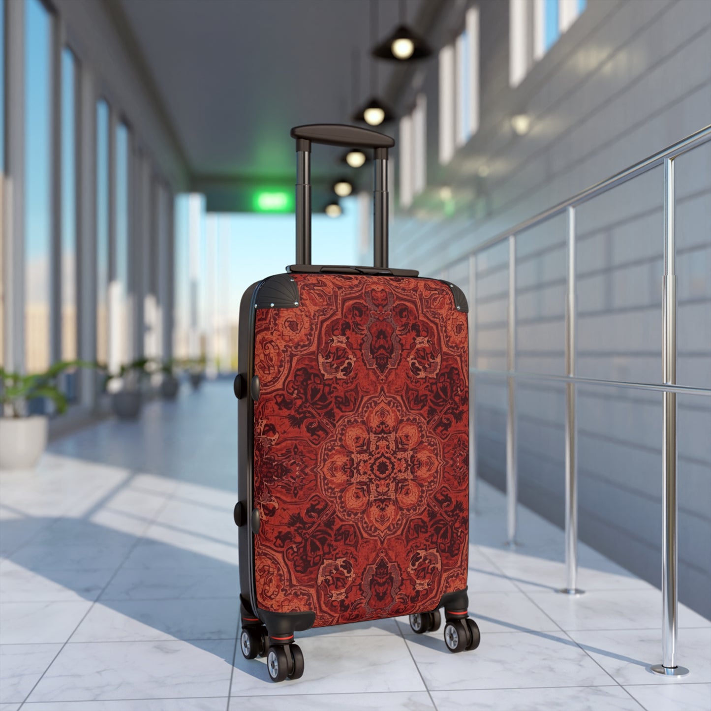 Stylish Travel Suitcases by Rosetta Creative Boutique, Bohemian Luggage, Patterned Bag for Adventurers, Trendy Baggage for Vacation, Unique Gift for Travelers - Rosetta Creative Boutique