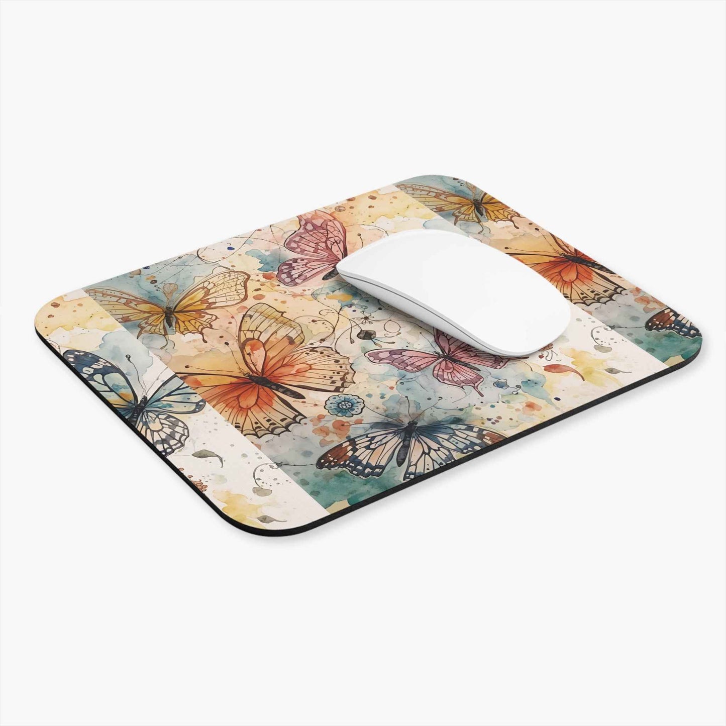 Butterfly Art Mouse Pad - Colorful Desk Accessory for Nature Lovers
