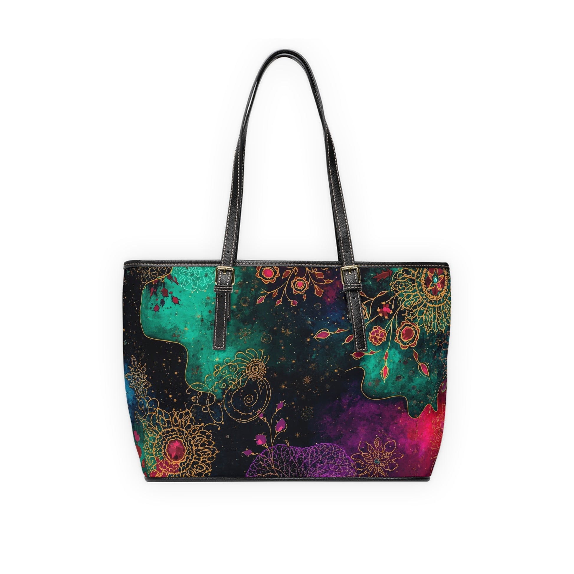 Vibrant Vegan PU Leather Shoulder Bag Boho Chic Handbag - Rosetta Creative Boutique