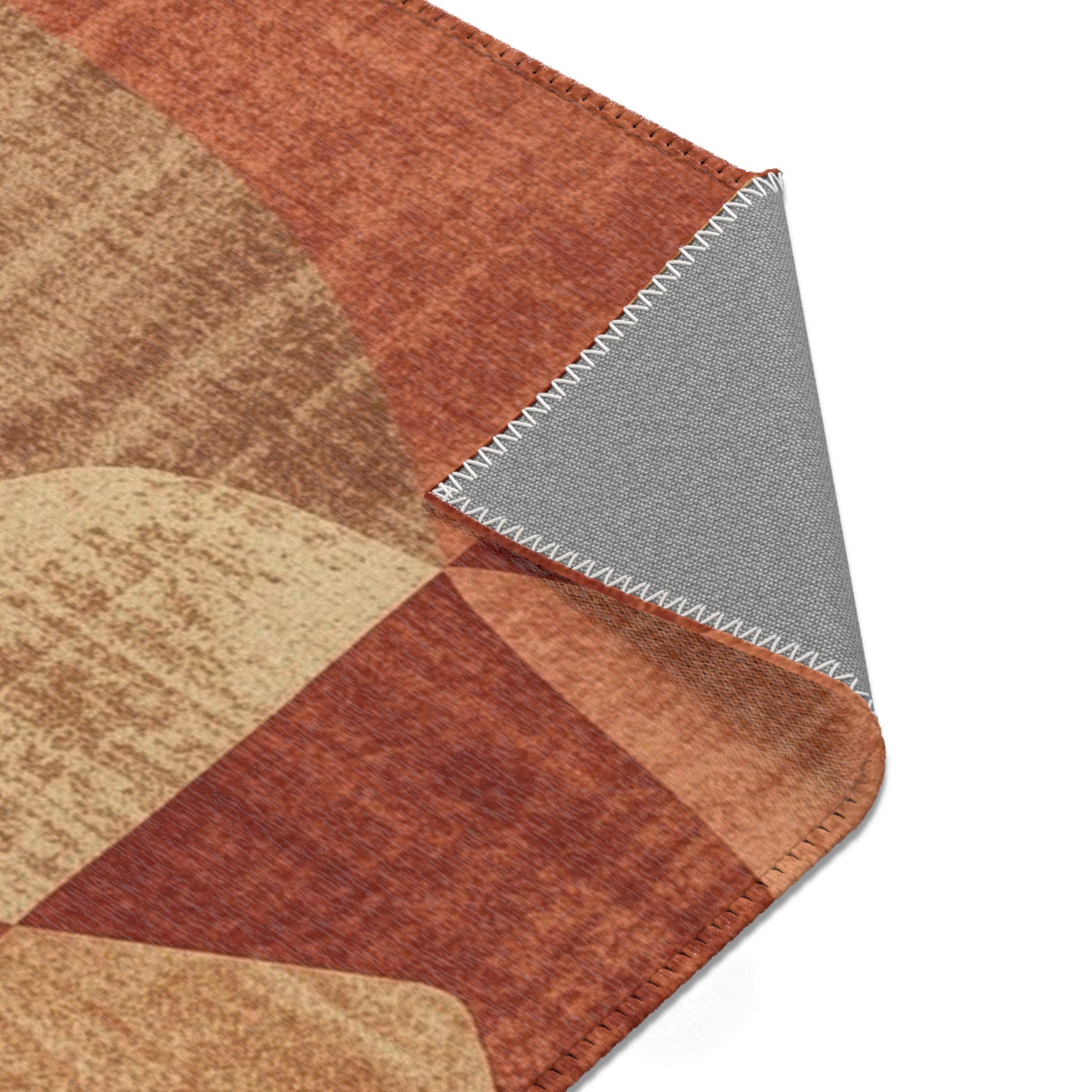 Boho Chic Area Rug Warm Textured Home Decor Living Room - Rosetta Creative Boutique