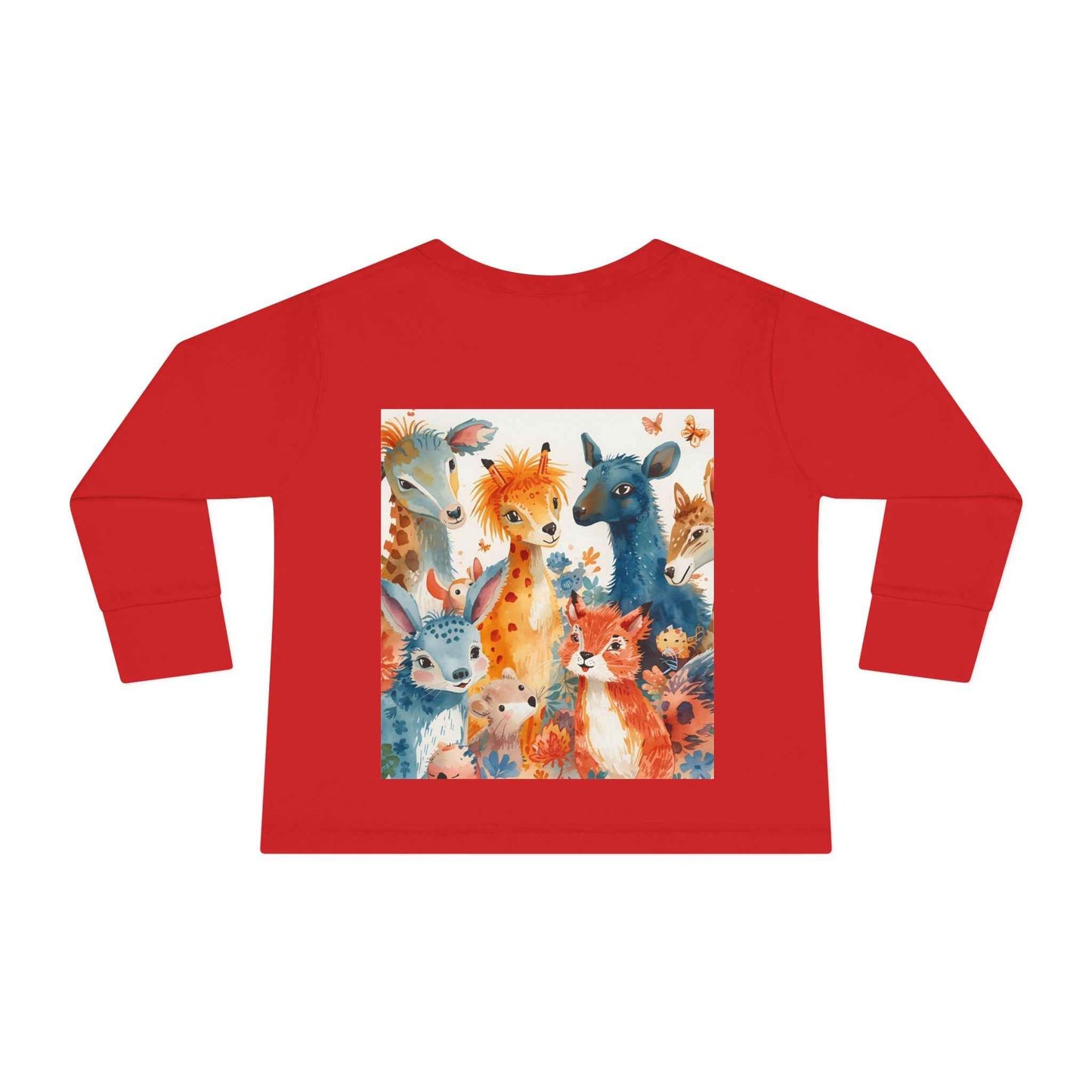 Cute Animal Friends Toddler Long Sleeve Tee