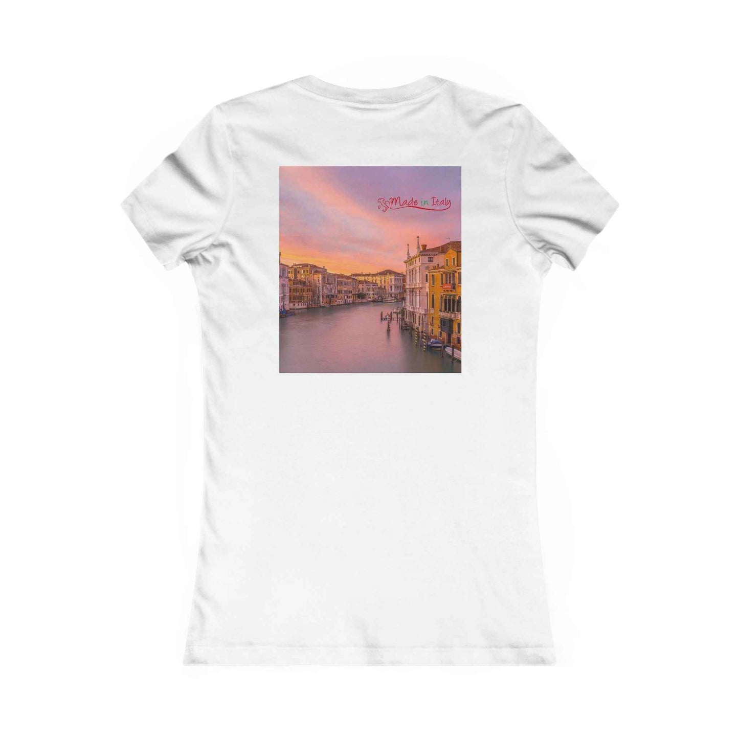 Venice Sunset Canal Women's Tee — Travel Graphic Shirt