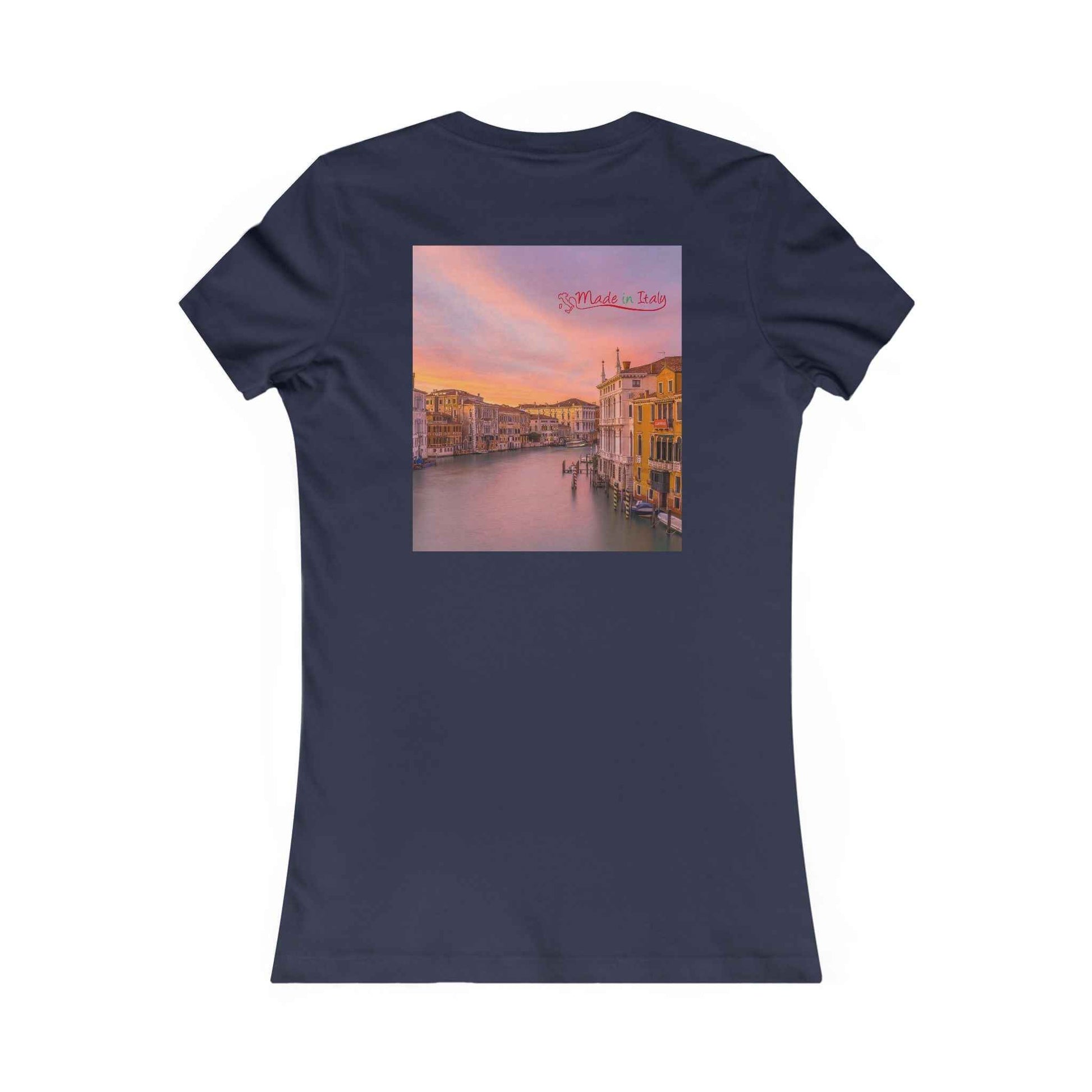 Venice Sunset Canal Women's Tee — Travel Graphic Shirt