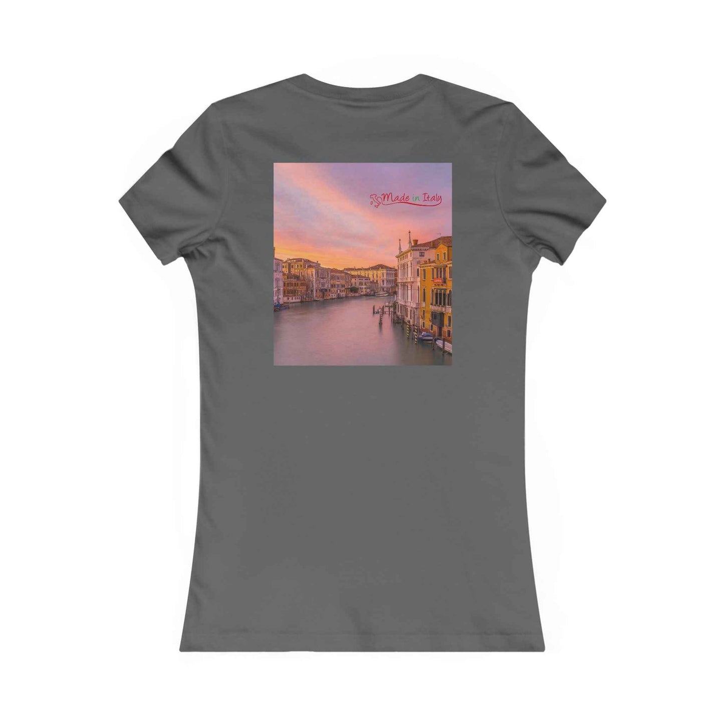 Venice Sunset Canal Women's Tee — Travel Graphic Shirt