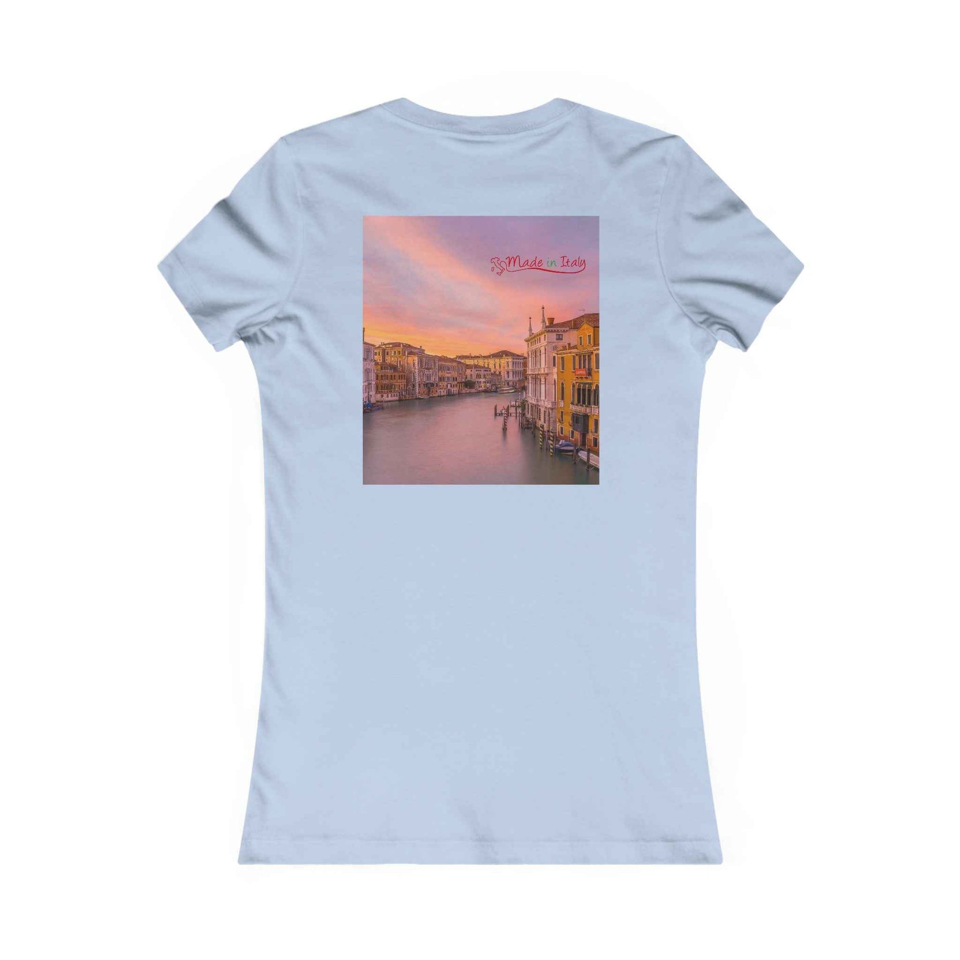 Venice Sunset Canal Women's Tee — Travel Graphic Shirt