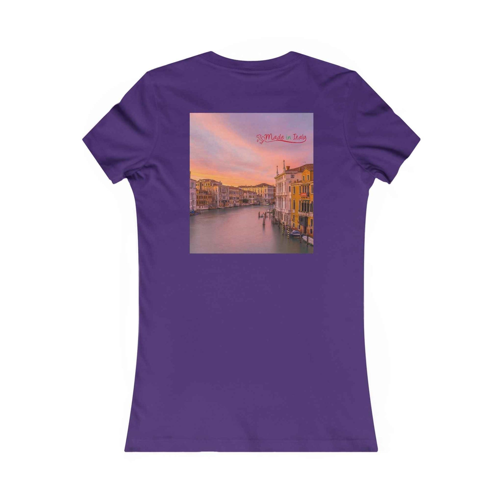 Venice Sunset Canal Women's Tee — Travel Graphic Shirt