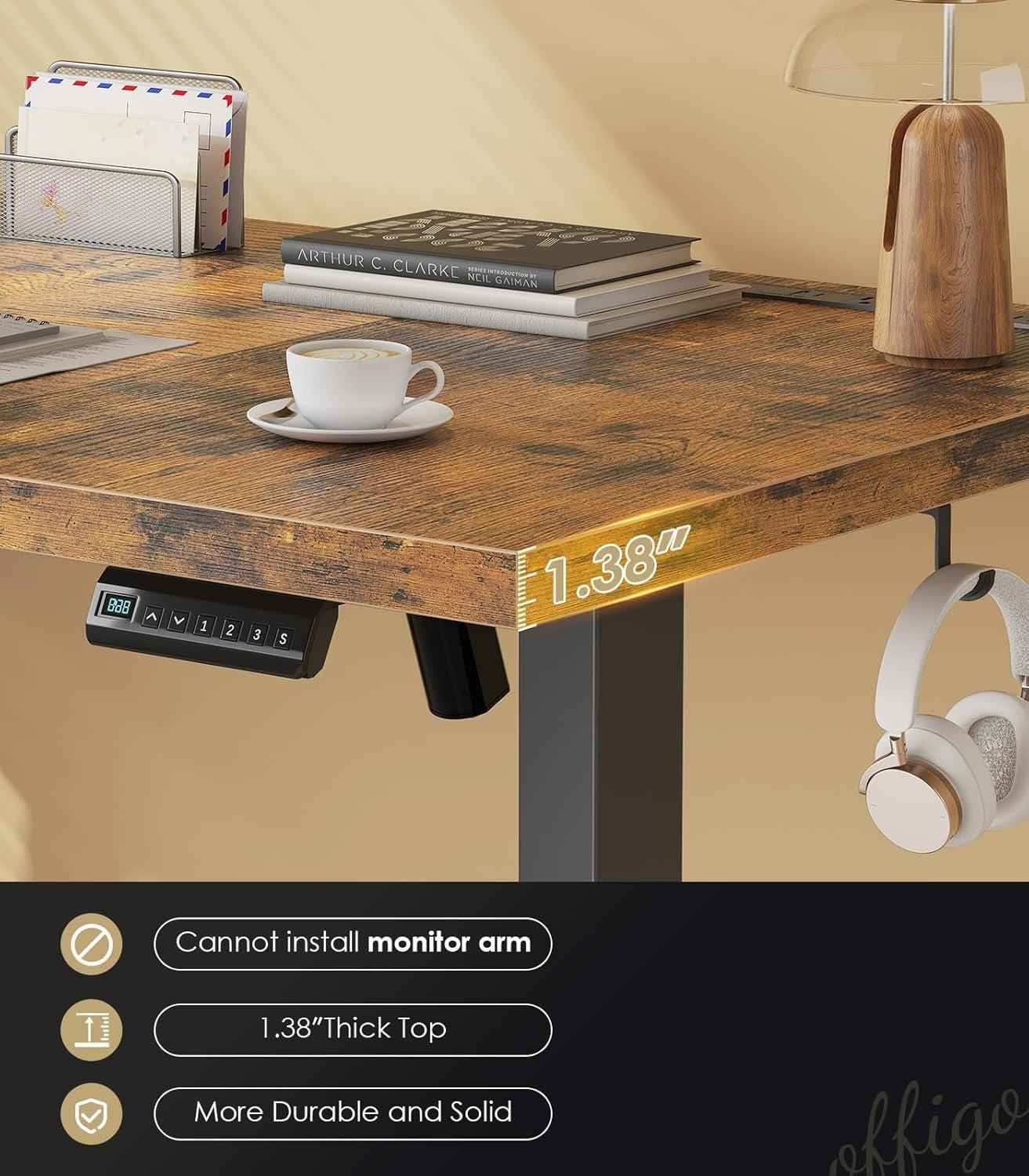 Electric Standing Desk 71 Inch Height Adjustability