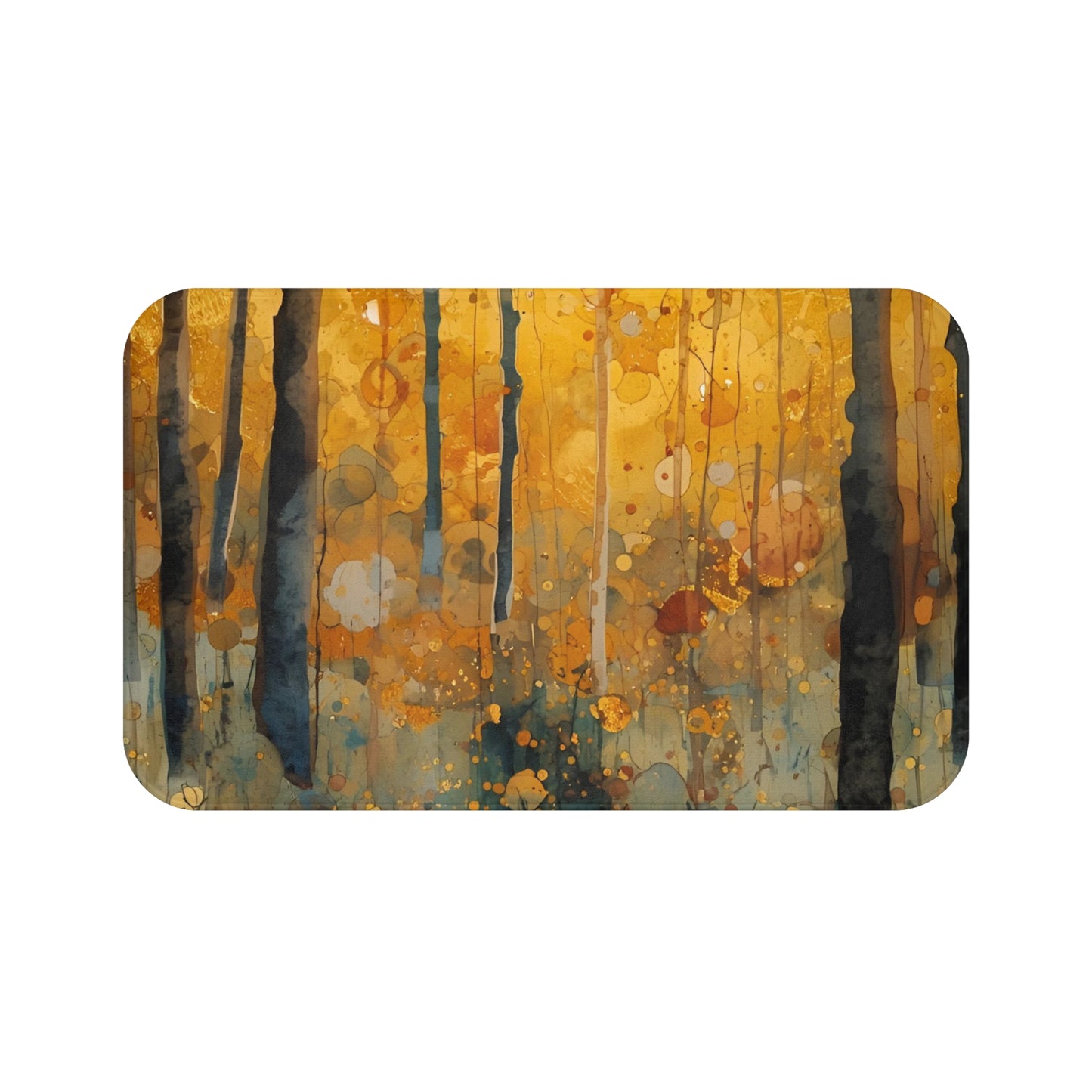 Autumn Forest Bath Mat Cozy Home Decor Fall Bathroom Accessory