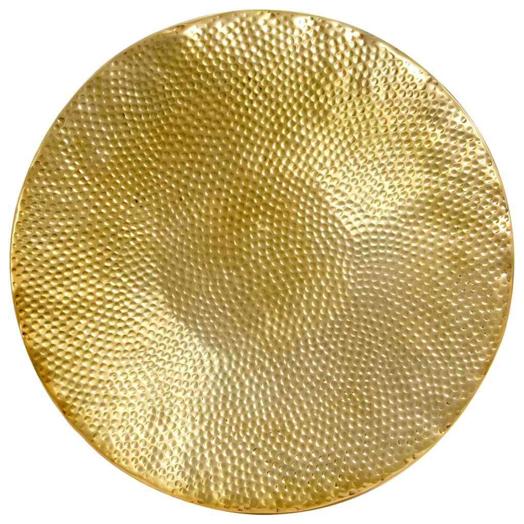 Coffee Table in Hammered Brass
