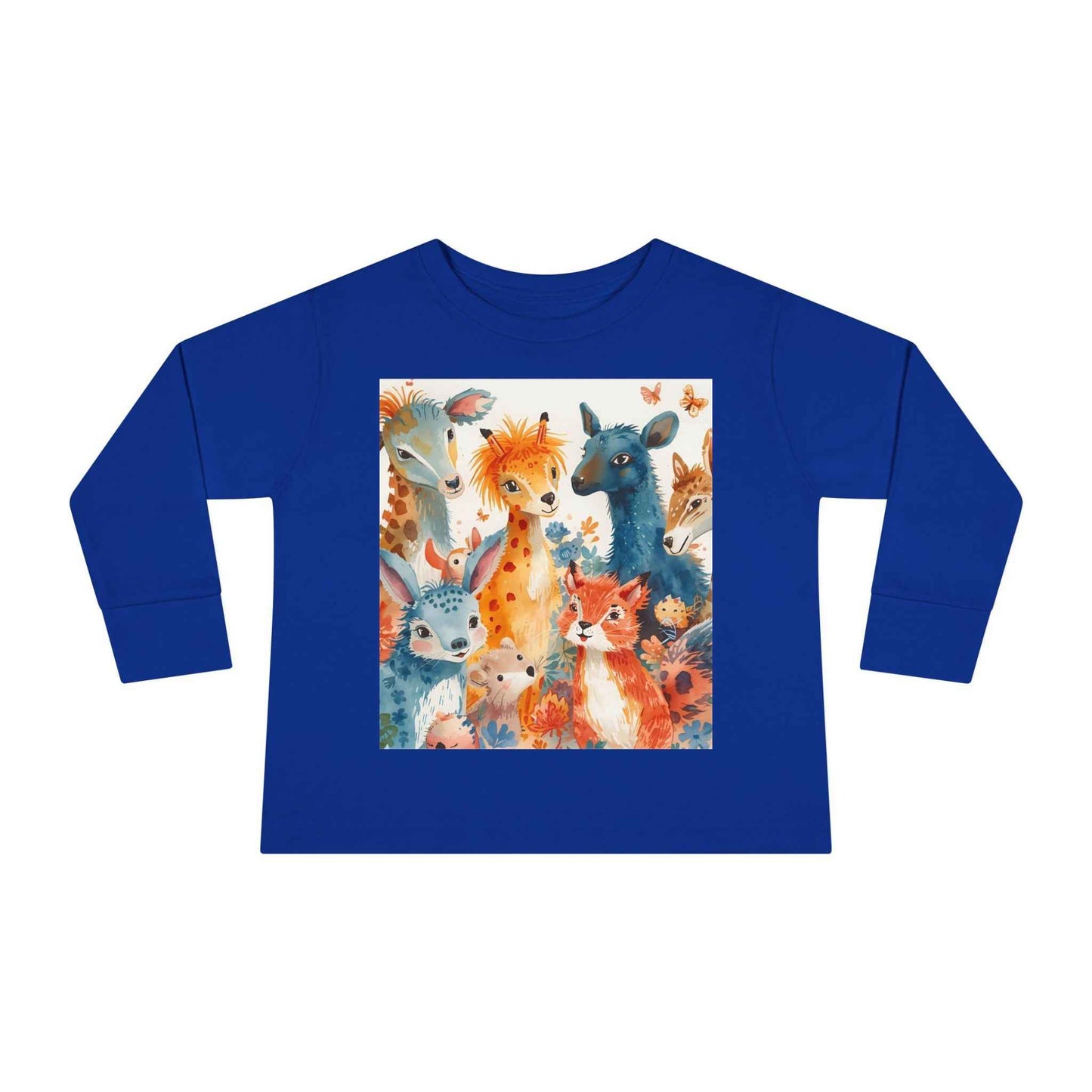Cute Animal Friends Toddler Long Sleeve Tee