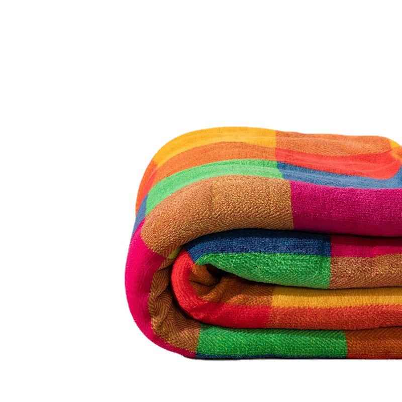 Coral Fleece Thickened Double Layer Berber Blanket For All Seasons