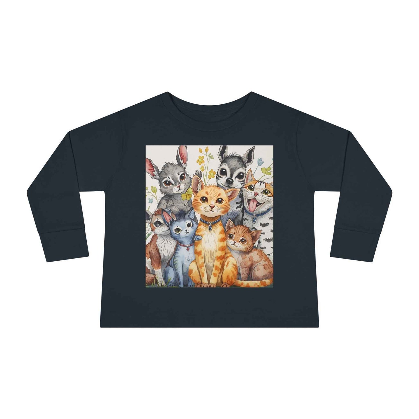 Adorable Animal Friends Toddler Long Sleeve Tee