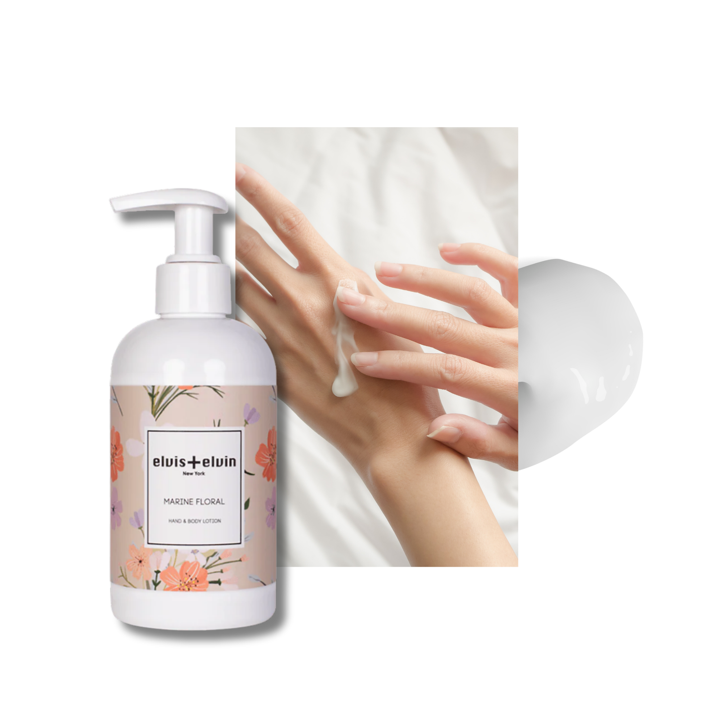 elvis+elvin Marine Floral Hand & Body Lotion-4