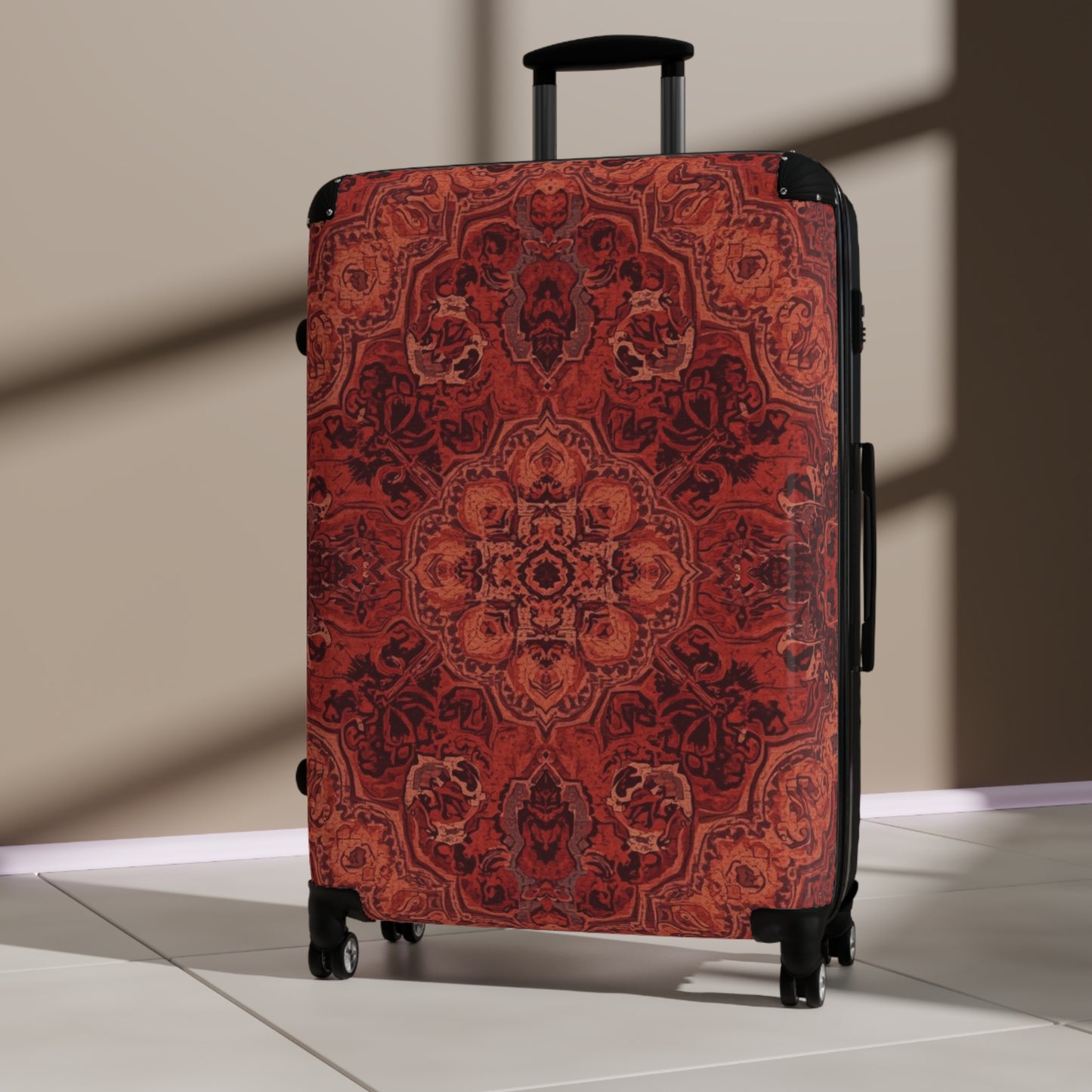 Stylish Travel Suitcases by Rosetta Creative Boutique, Bohemian Luggage, Patterned Bag for Adventurers, Trendy Baggage for Vacation, Unique Gift for Travelers - Rosetta Creative Boutique