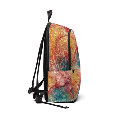 Colorful Waterproof Fabric Backpack by Rosetta Creative Boutique, Trendy Backpack, Boho Style Bag, School Backpack, Travel Backpack, Stylish Knapsack, Unique Bag for Teens