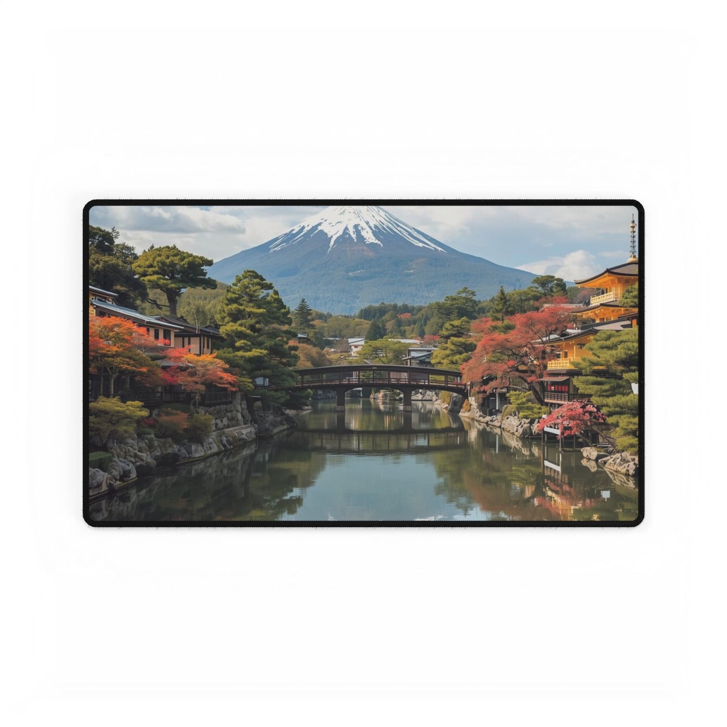 Japanese Landscape Desk Mat For Home Office And Workspace Decor