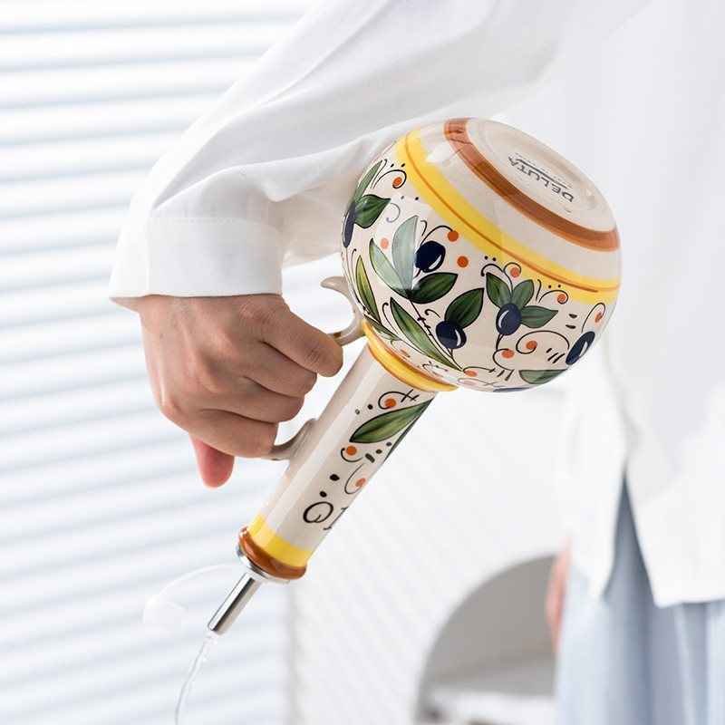Underglaze Porcelain Olive Oil/Vinegar Bottle