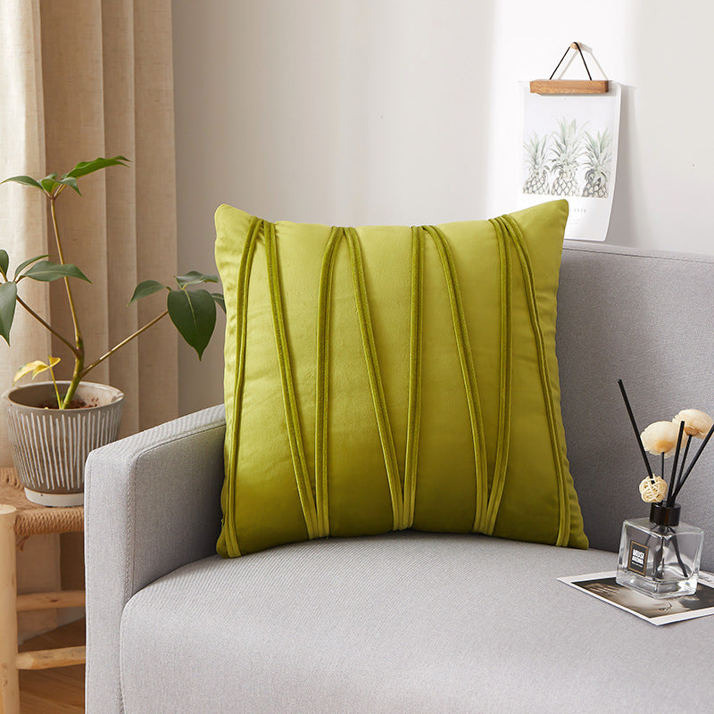 Dutch Velvet Pleated Throw Pillow Cover (45x45cm)