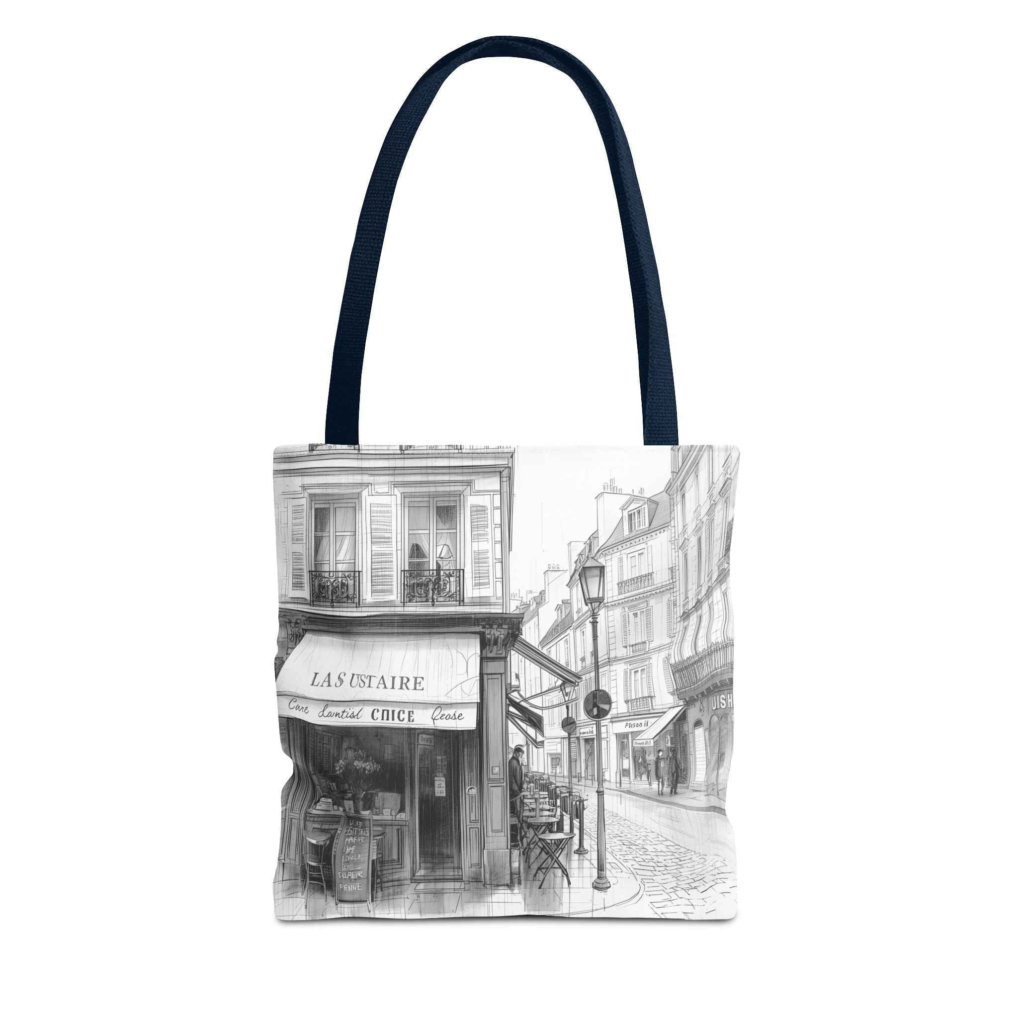 Parisian Street Art Tote Bag - Stylish AOP Design for Everyday Use