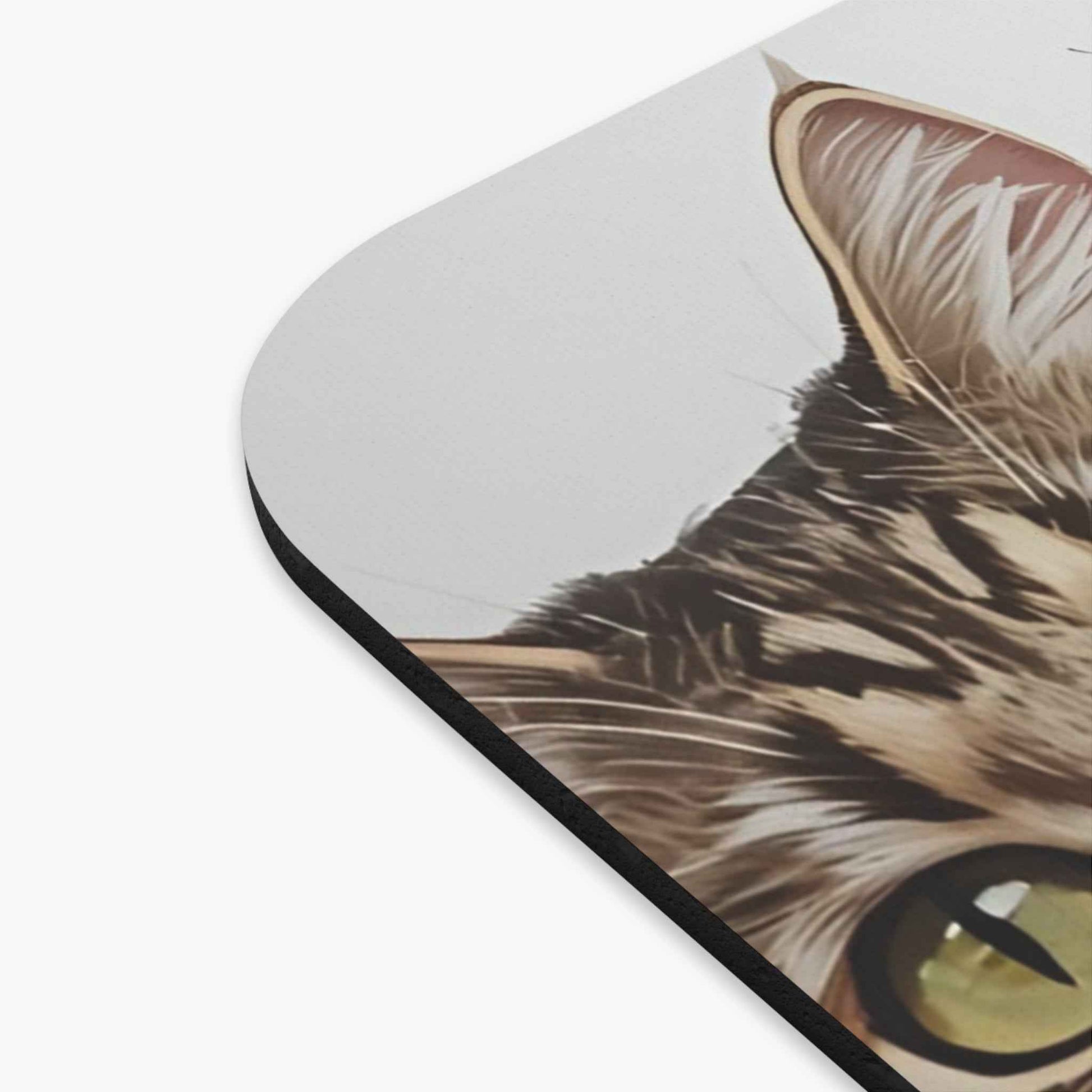 Pet Lovers Mouse Pad with Cat and Dog Design