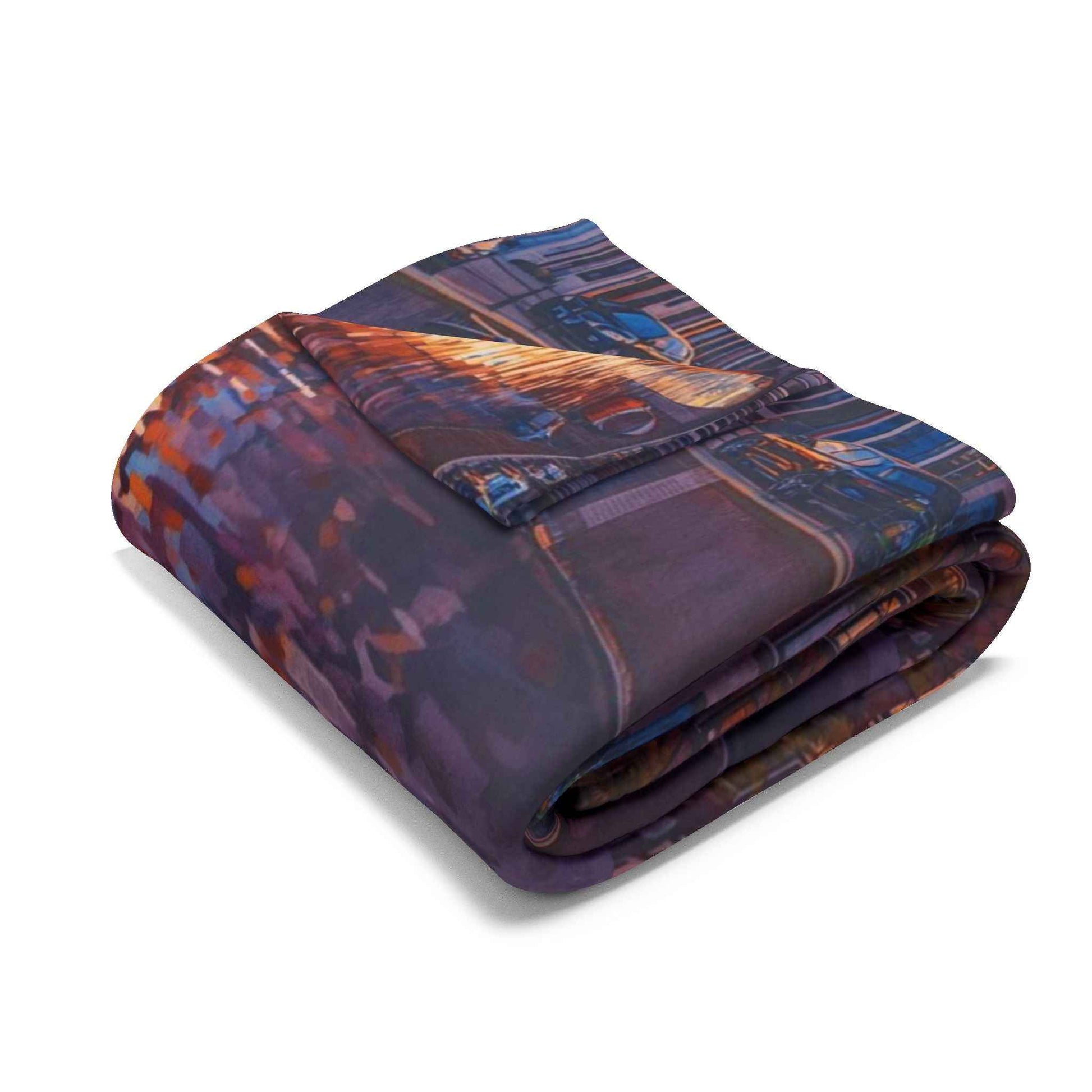 Reflections of Amsterdam Sunset Arctic Fleece Blanket