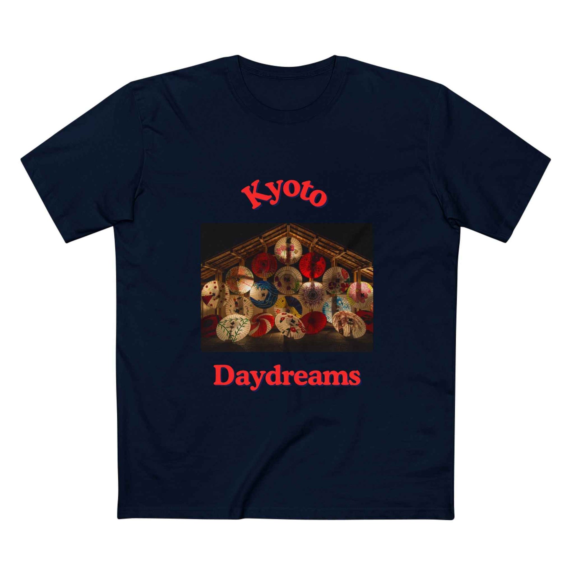 Kyoto Daydreams Vintage Japanese Umbrella Photo Tee Soft Cotton