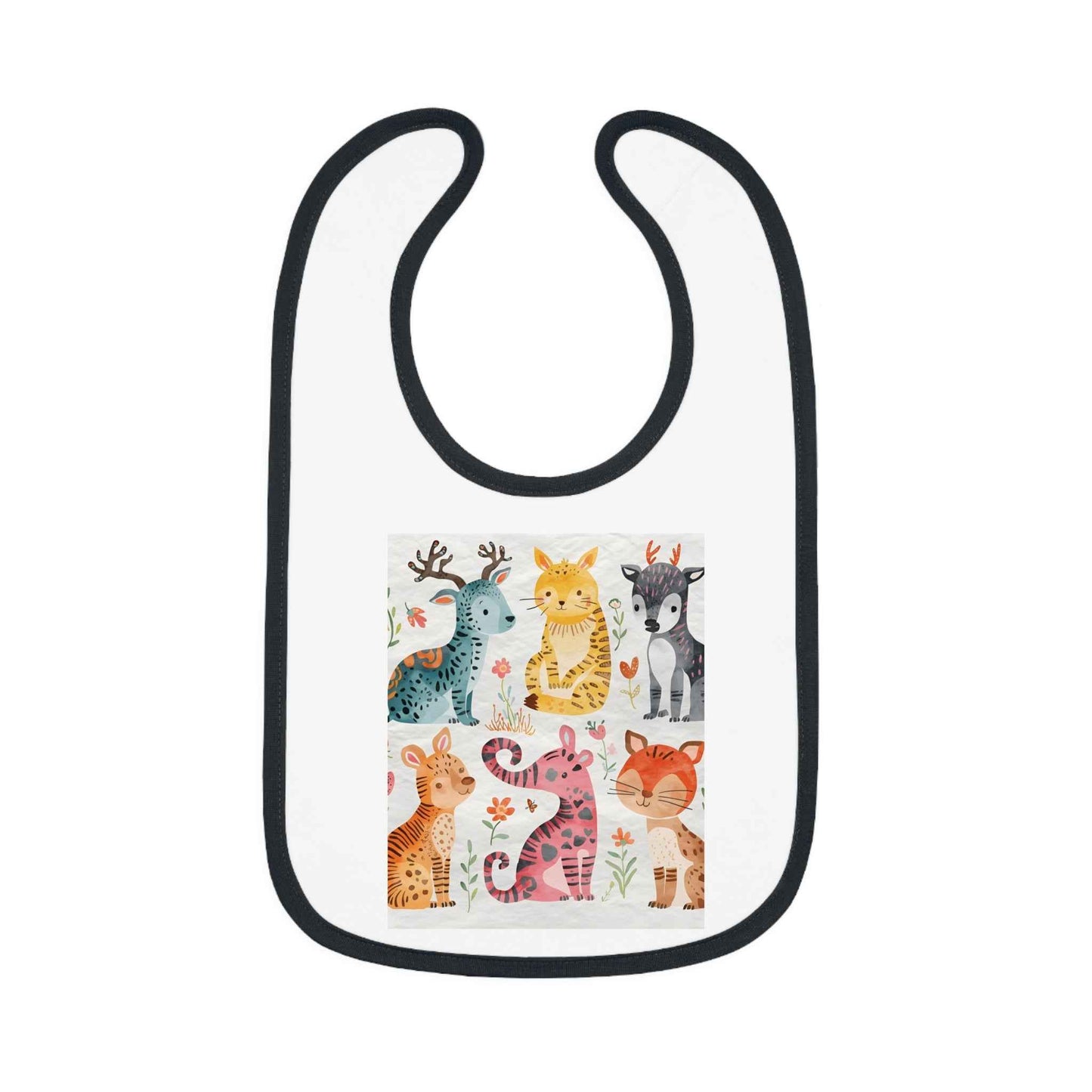 Adorable Animal Print Baby Bib for Messy Mealtimes