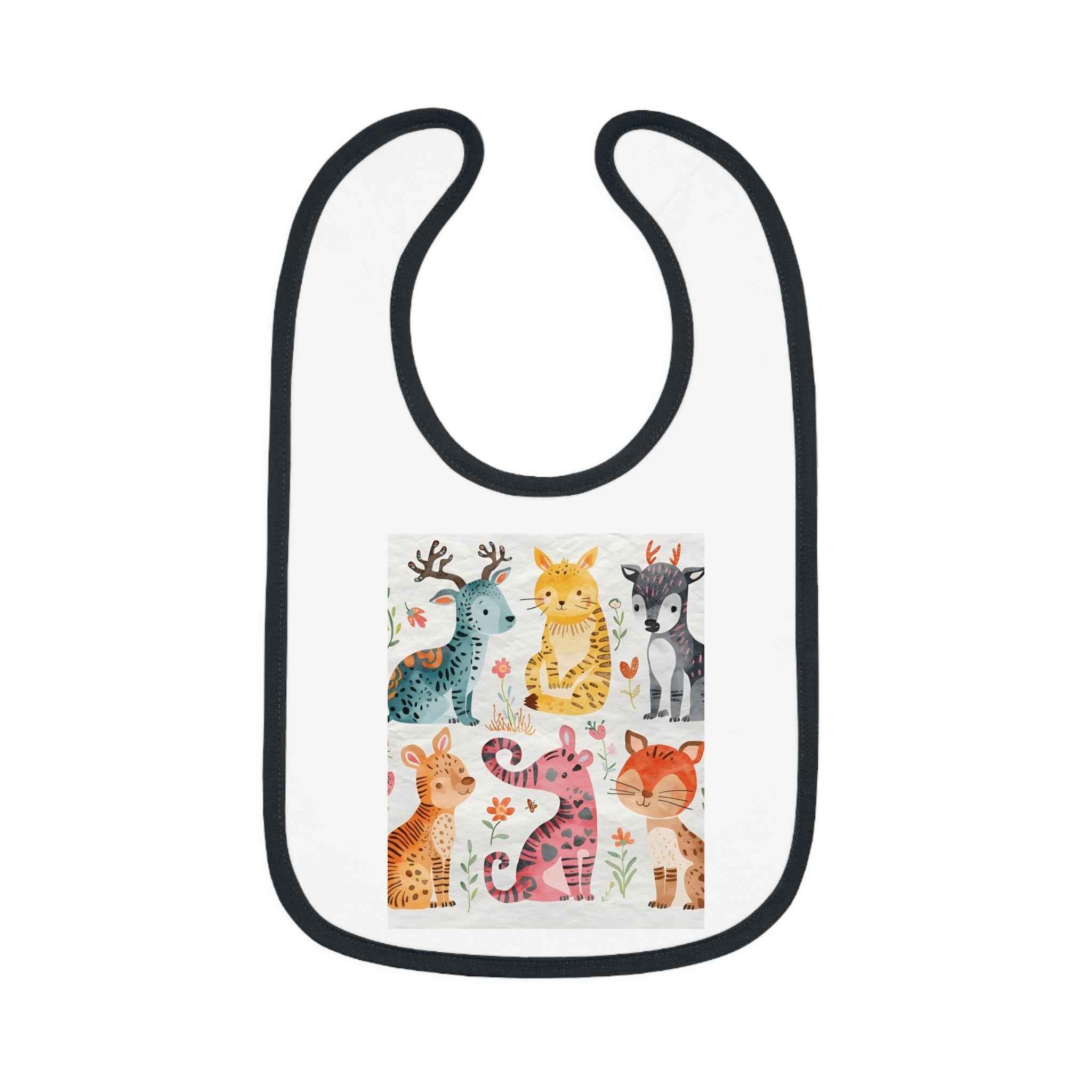Adorable Animal Print Baby Bib for Messy Mealtimes
