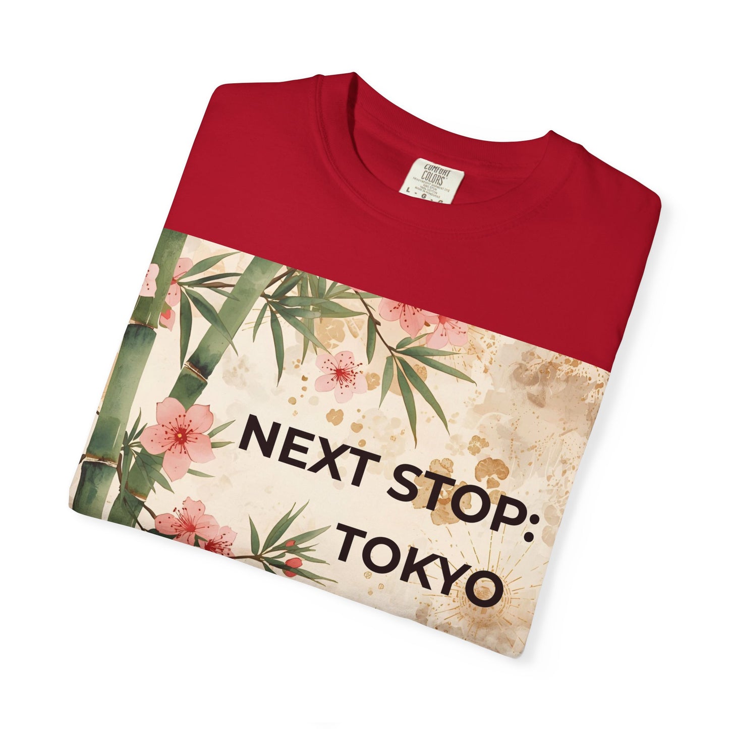 Tokyo Travel T-Shirt – "Next Stop: Tokyo" Floral Bamboo Design