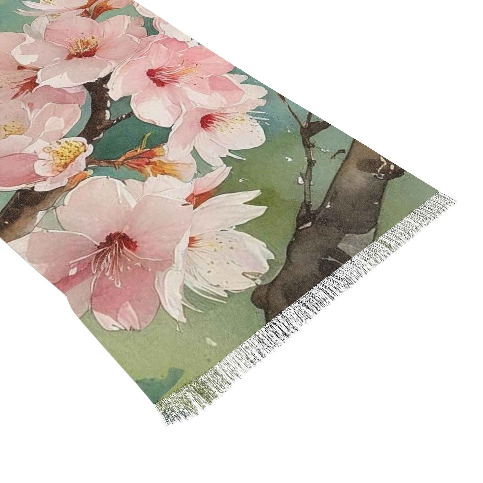 Floral Lightweight Scarf - Stylish Cherry Blossom Spring Accessory, Perfect Gift for Her, Ideal for Layering - Rosetta Creative Boutique