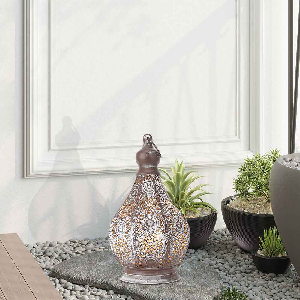 11.5'' Tall Moroccan Battery Powered Table Lamp