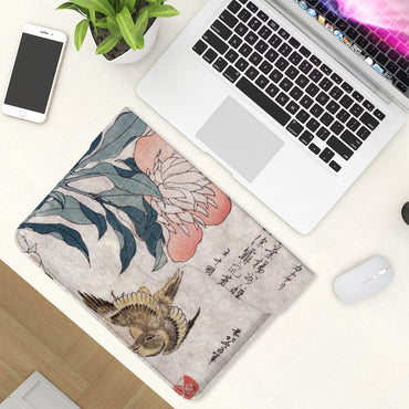 Japanese Painting Laptop Case - Stylish & Durable PU Leather Protection - Rosetta Creative Boutique