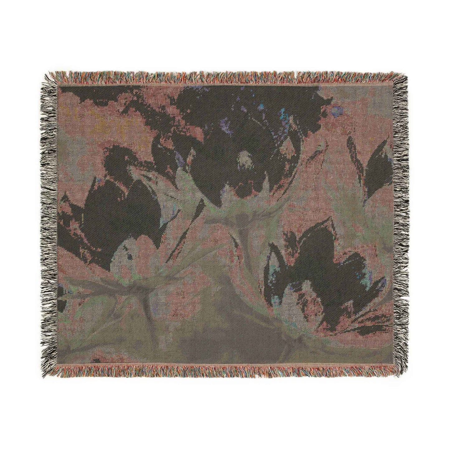 Artistic Moonflower Woven Blanket with Floral and Abstract Designs, Cozy Home Decor, Perfect for Living Room or Bedroom, Gift for Art Lovers, [...]