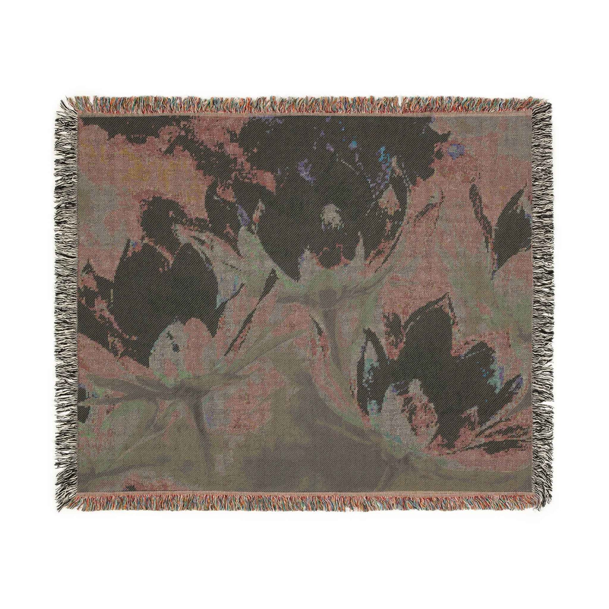 Artistic Moonflower Woven Blanket with Floral and Abstract Designs, Cozy Home Decor, Perfect for Living Room or Bedroom, Gift for Art Lovers, [...]